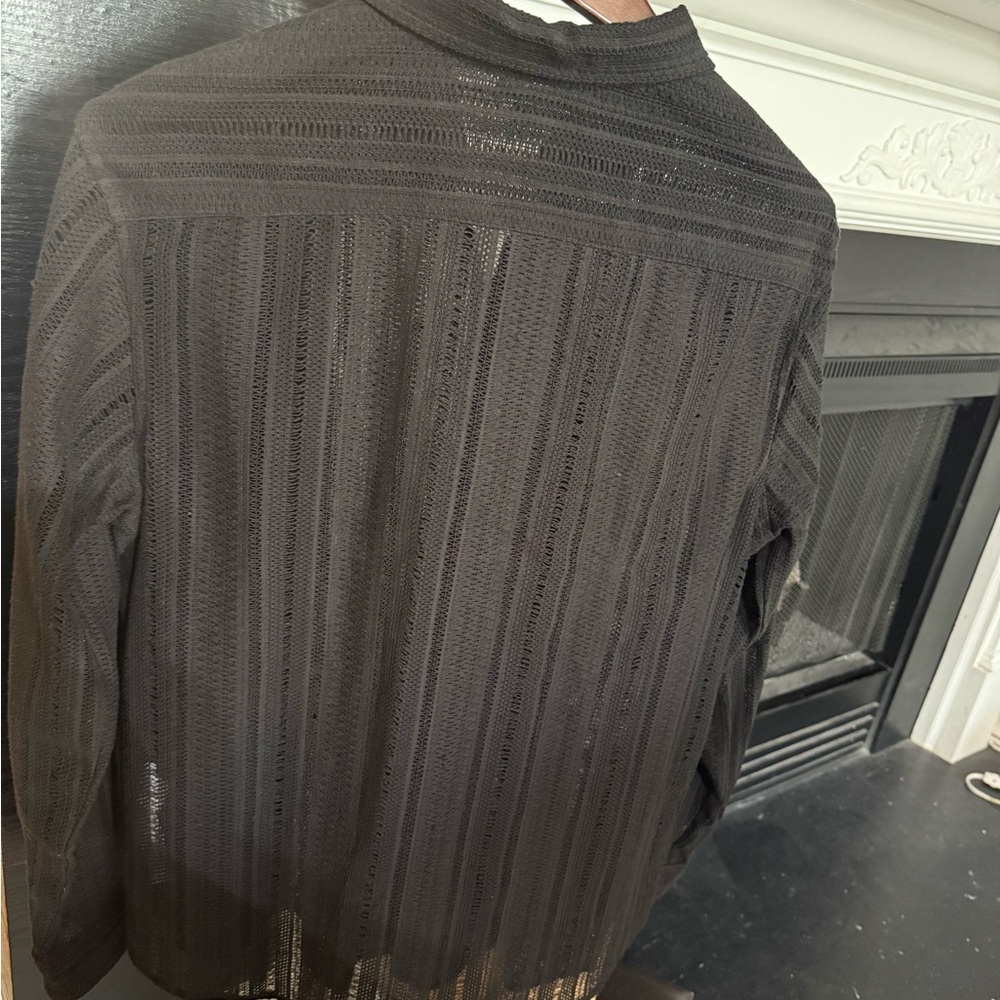 Zara Black Open-Knit Sweater - Picture 5 of 11